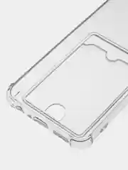 Прозрачный чехол для Samsung Galaxy A04 (Самсунг Галакси А04) прозрачный, с карманом для карты