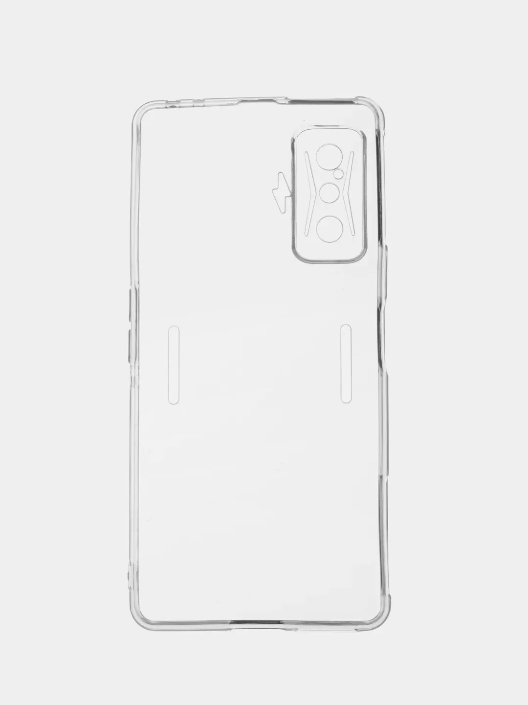 Прозрачный чехол Xiaomi Poco F4 GT, Сяоми Поко Ф4 ГТ прозрачный силиконовый с защитой камеры
