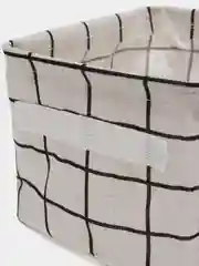 Белый текстильная корзина (ящик) для хранения