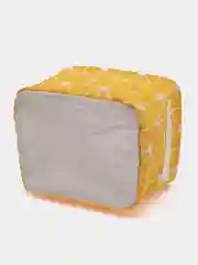 Желтый текстильная корзина (ящик) для хранения