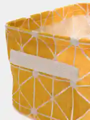 Желтый текстильная корзина (ящик) для хранения
