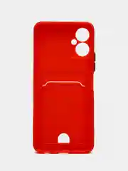 Красный чехол для Tecno Spark 9 Pro, Camon 19/19 Pro, Tecno Pova 3, с отделением для карты