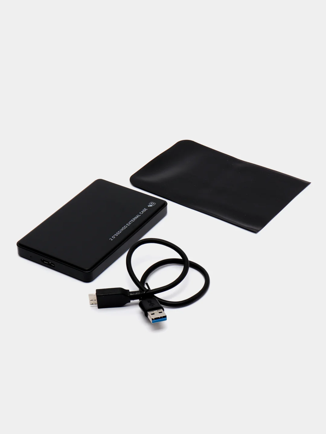 Черный корпус для внешнего накопителя жесткий диск SATA, HDD SSD 2.5" c USB 3.0
