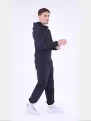 Темно-синий спортивный костюм мужской с капюшоном