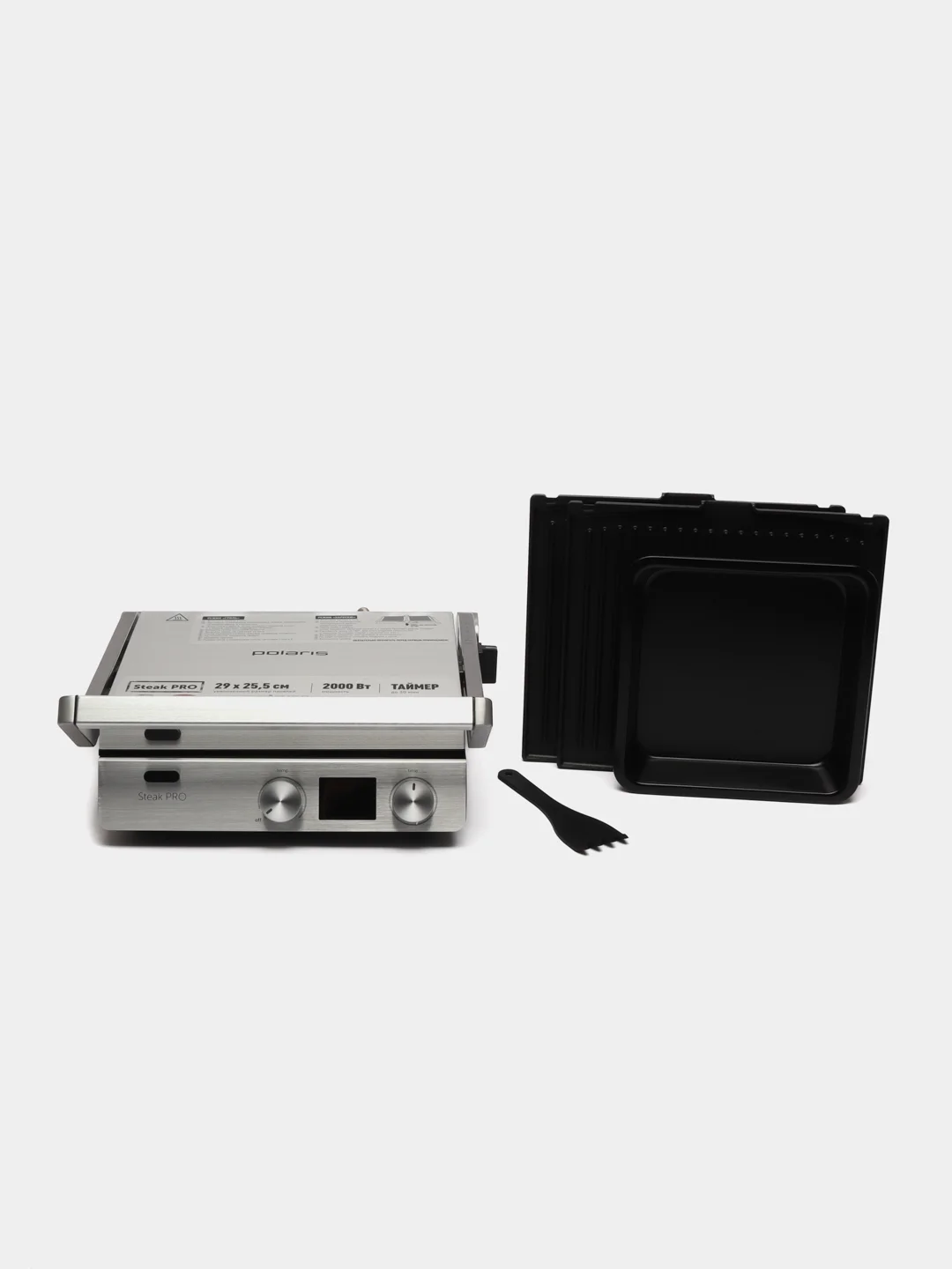 Гриль-пресс Polaris PGP 3005, серебряный