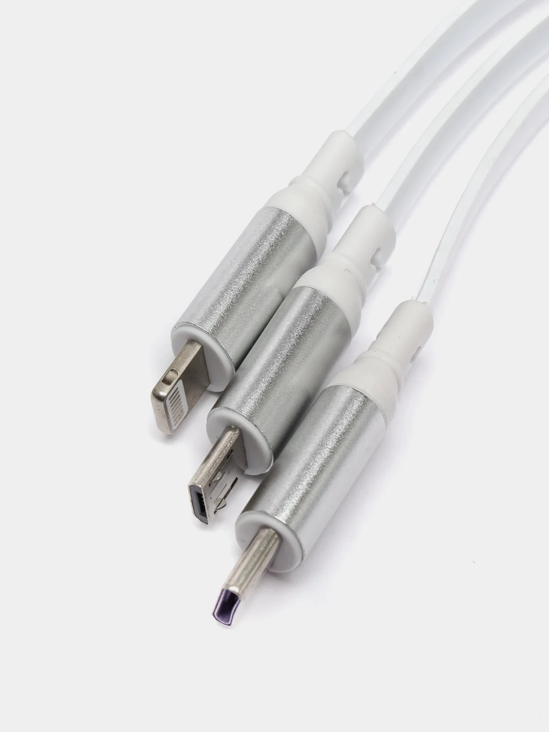 Белый кабель для зарядки Type-C (белый) в упаковке / провод 1 м / тайп си / зарядка для телефона