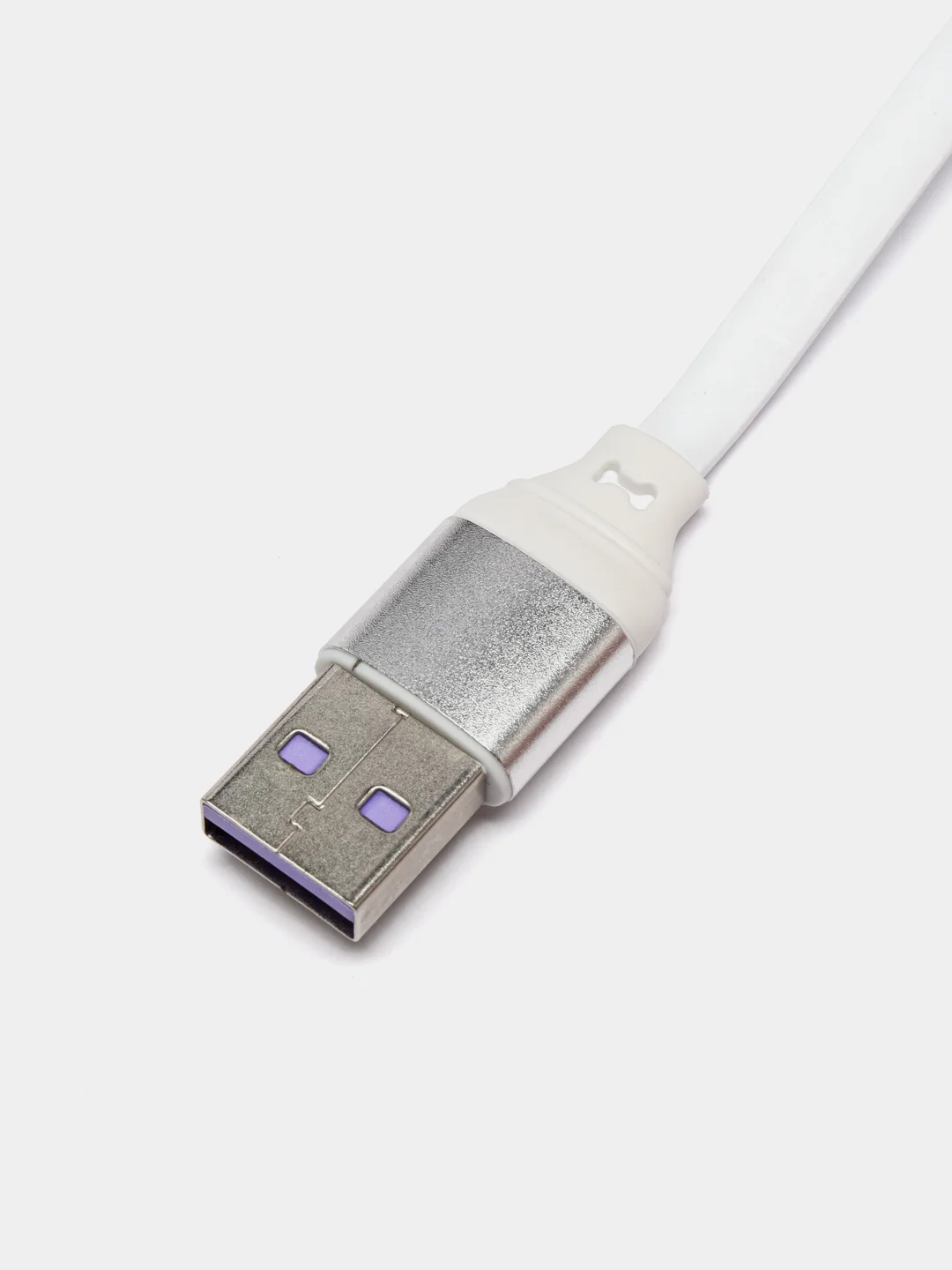 Белый кабель для зарядки Type-C (белый) в упаковке / провод 1 м / тайп си / зарядка для телефона
