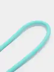 Бирюзовый кабель для зарядки Type-C (белый) в упаковке / провод 1 м / тайп си / зарядка для телефона