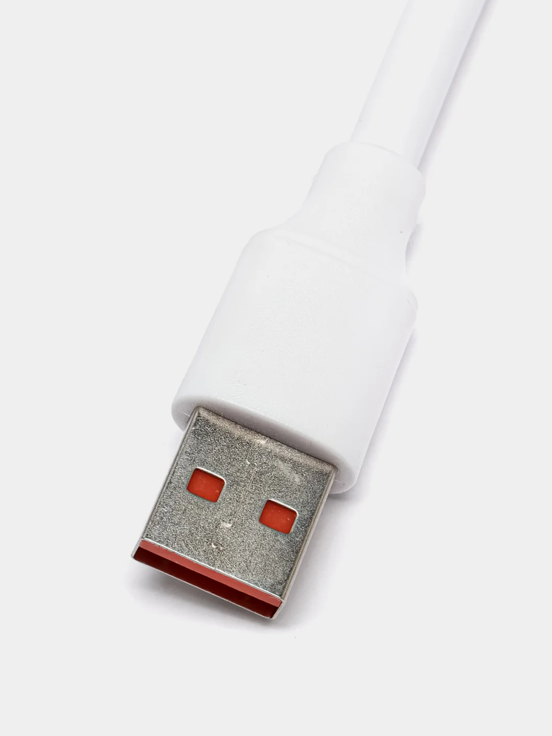 Ледяной кабель для зарядки Type-C (белый) в упаковке / провод 1 м / тайп си / зарядка для телефона
