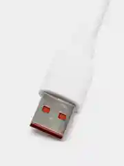 Ледяной кабель для зарядки Type-C (белый) в упаковке / провод 1 м / тайп си / зарядка для телефона