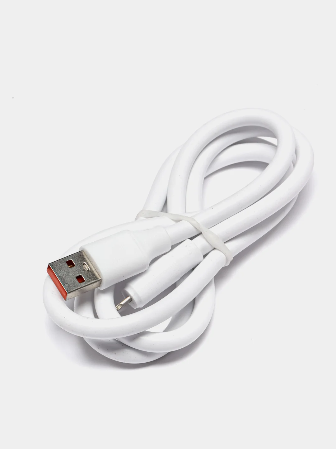 Ледяной кабель для зарядки Type-C (белый) в упаковке / провод 1 м / тайп си / зарядка для телефона