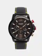 Черный мужские наручные часы Megir ML2156G, с хронографом, в подарочной упаковке
