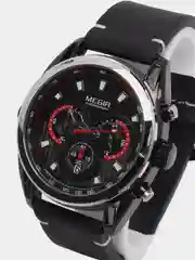 Черный мужские наручные часы Megir ML2135G с хронографом, в подарочной упаковке