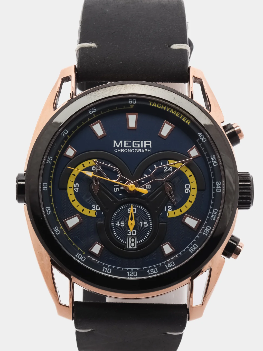 Синий мужские наручные часы Megir ML2135G с хронографом, в подарочной упаковке