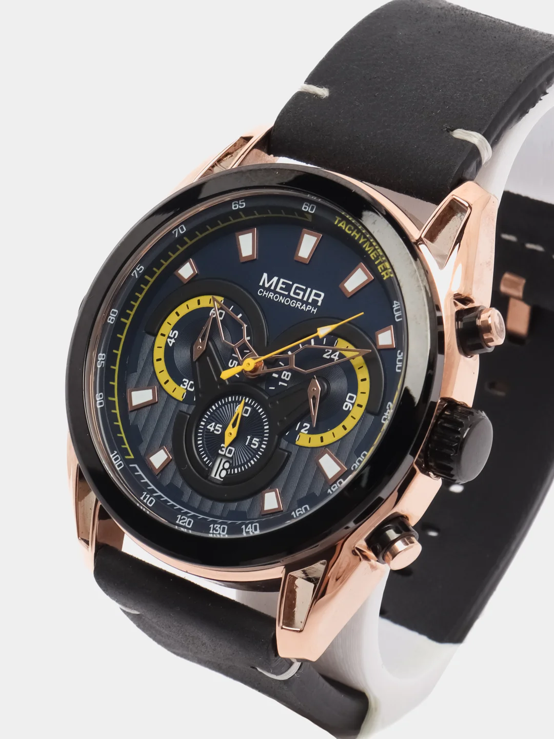 Синий мужские наручные часы Megir ML2135G с хронографом, в подарочной упаковке