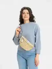 Белый женская поясная сумка