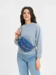 Белый женская поясная сумка