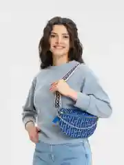 Белый женская поясная сумка