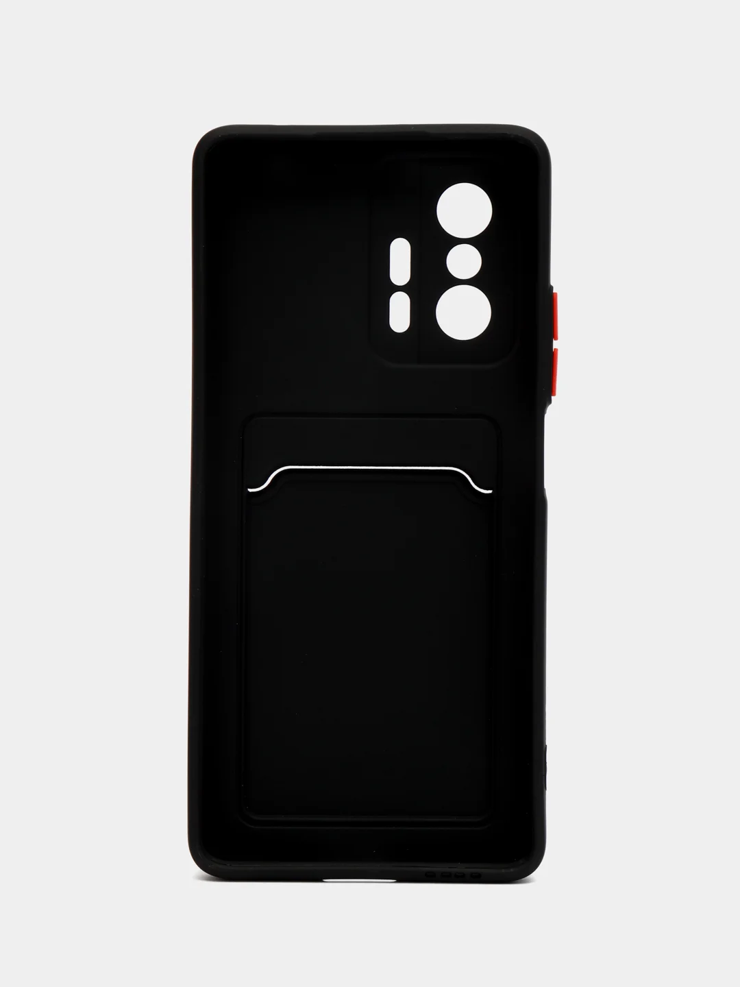 Черный чехол для Xiaomi 11T / 11T Pro / Сяоми 11Т / 11Т Про, с карманом для карт