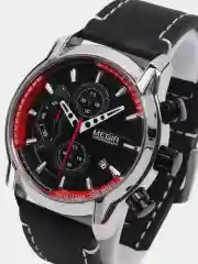 Черный мужские наручные часы Megir ML2104G с хронографом, в подарочной упаковке