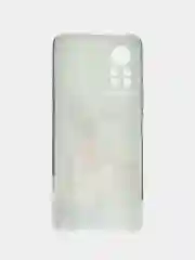 Тёмно-серый силиконовый чехол на Infinix HOT 11S NFC / Инфиникс Хот 11S NFC прозрачный, с рисунком