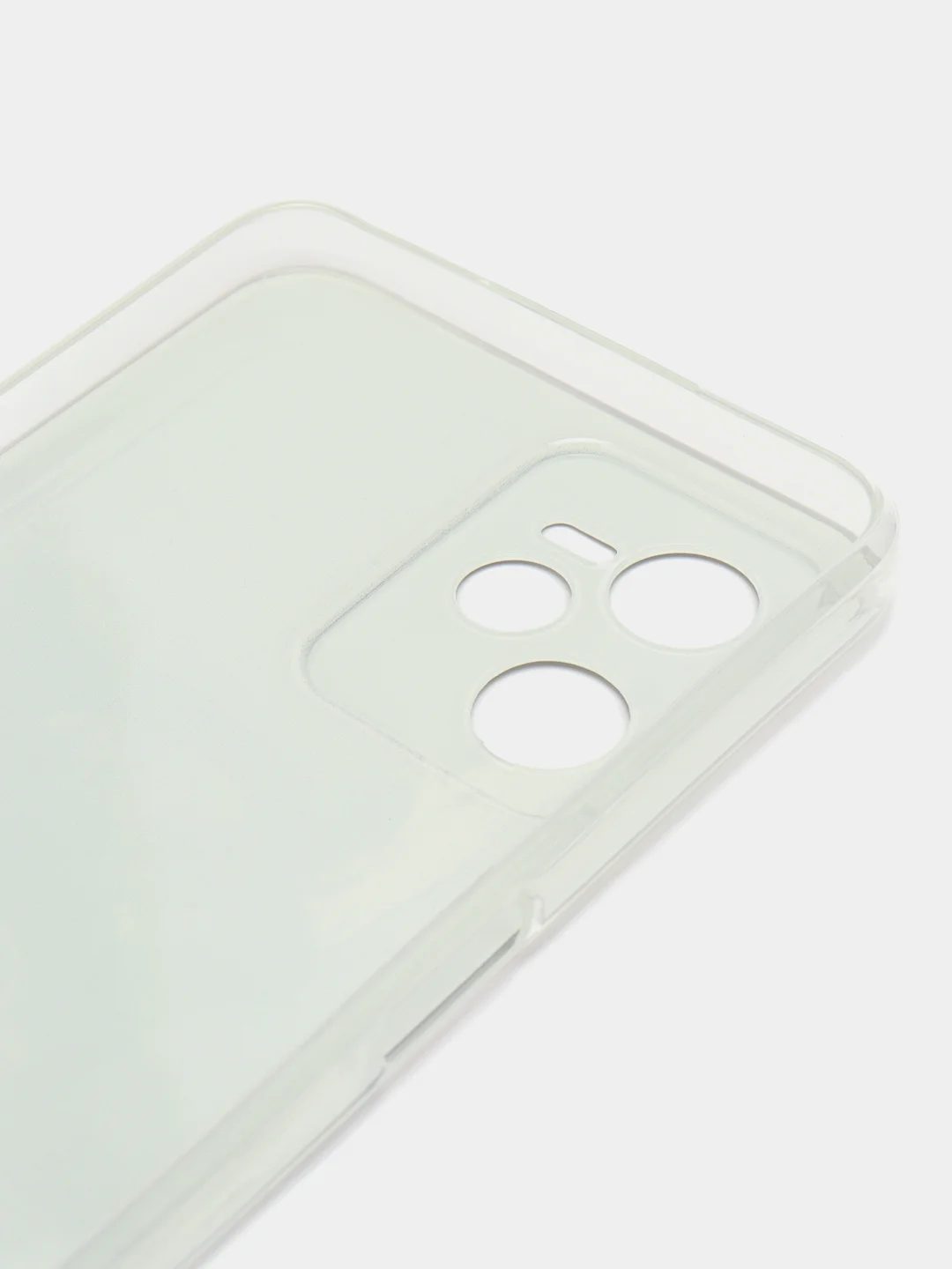 Серый силиконовый чехол на Realme C35 / Реалми С35 прозрачный, с рисунком, защита камеры