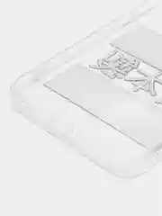 Алый силиконовый чехол на Realme C35 / Реалми С35 прозрачный, с рисунком, защита камеры