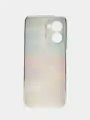 Бордовый силиконовый чехол на Realme C33 / Реалми С33 прозрачный, с рисунком, защита камеры
