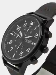 Черный мужские наручные часы Megir MS2157G, с хронографом, в подарочной упаковке