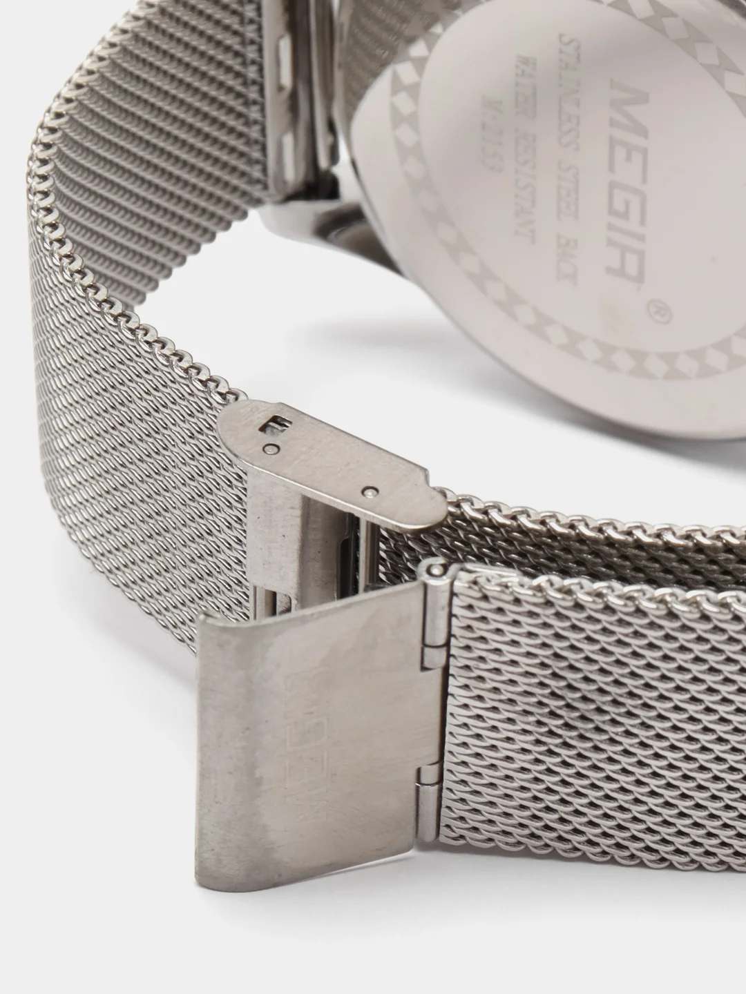 Серебряный мужские наручные часы Megir MS2153G, с хронографом, в подарочной упаковке