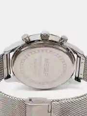 Серебряный мужские наручные часы Megir MS2153G, с хронографом, в подарочной упаковке