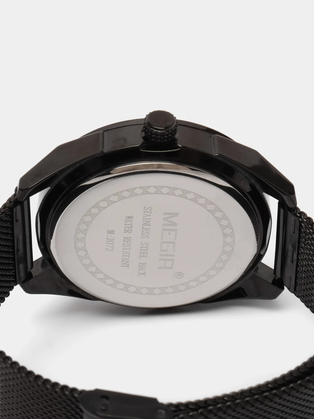Серебряный мужские наручные часы Megir MS2072G, с хронографом, в подарочной упаковке