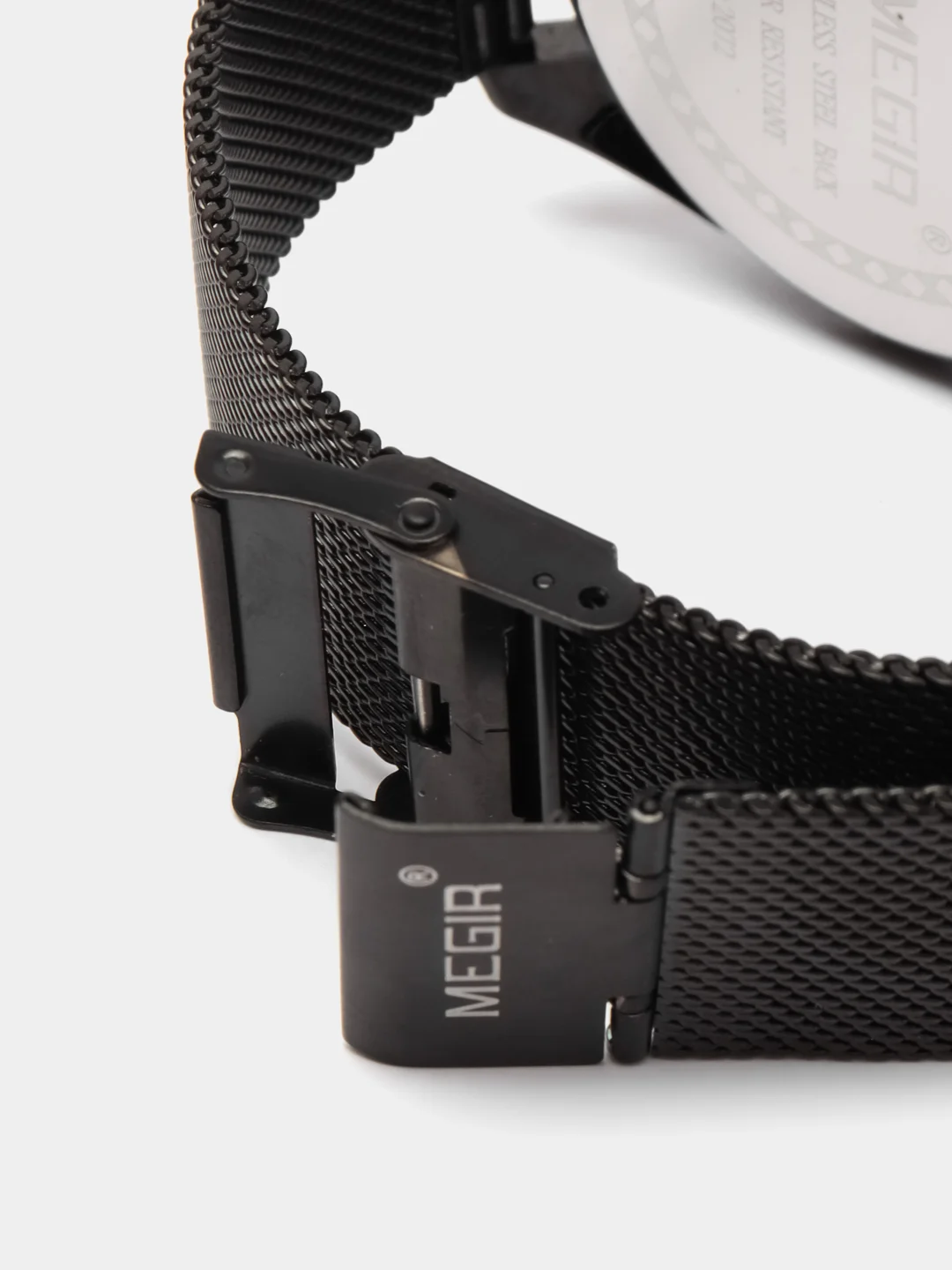 Серебряный мужские наручные часы Megir MS2072G, с хронографом, в подарочной упаковке