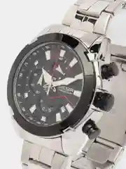 Серебряный мужские наручные часы Megir MS2065G, с хронографом, в подарочной упаковке