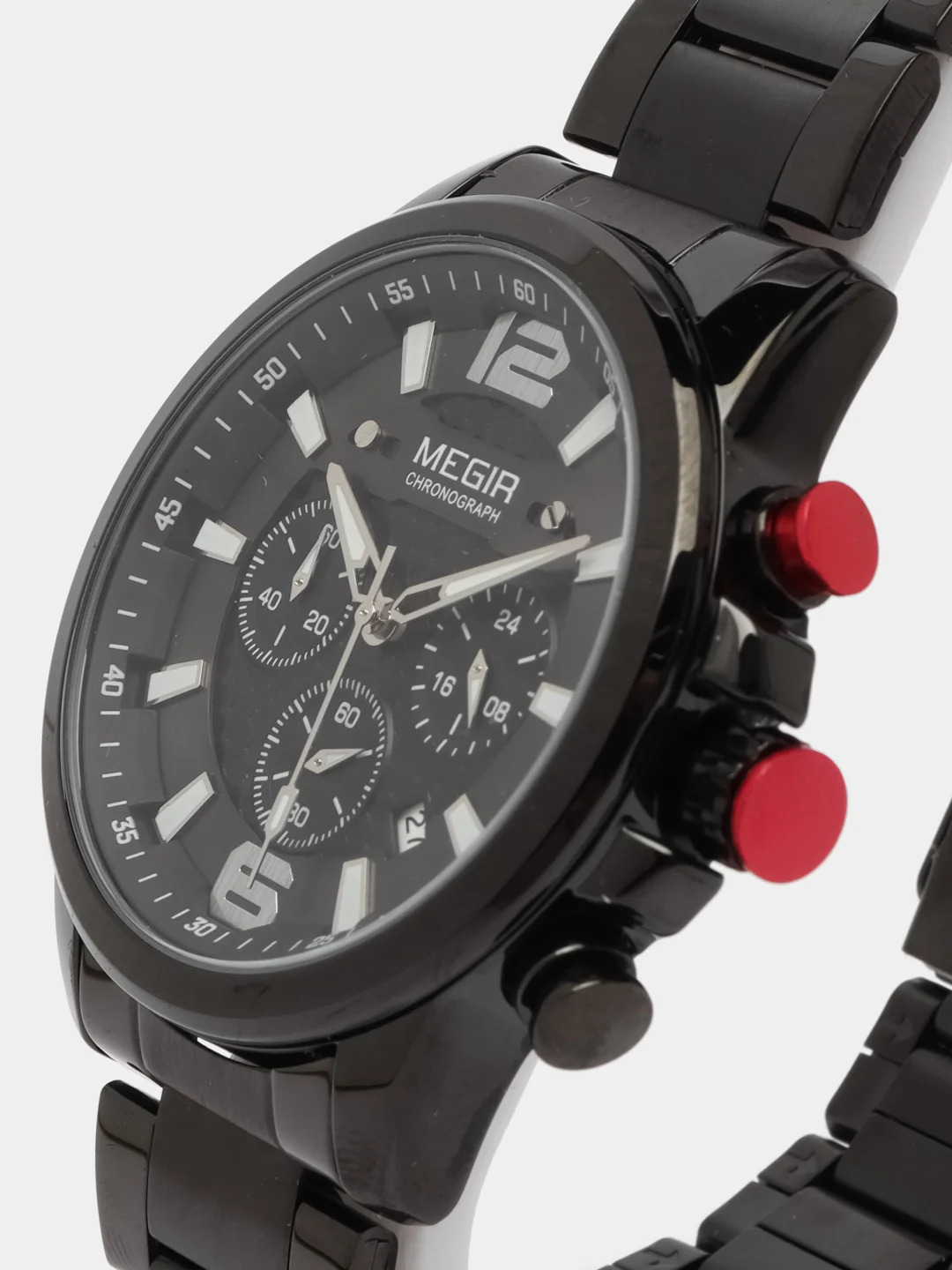 Синий мужские наручные часы Megir MS2156G, с хронографом, в подарочной упаковке