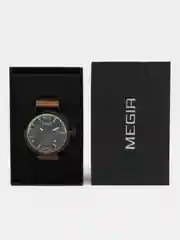 Хаки мужские наручные часы Megir ML2110G с хронографом, в подарочной упаковке