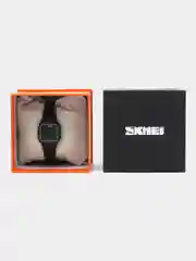 Черный женские наручные электронные Led часы Skmei 1543 в подарочной упаковке