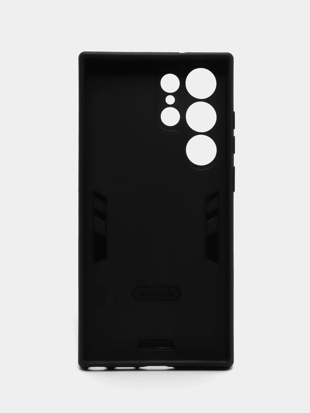 Черный чехол для Samsung Galaxy S23 Ultra, противоударный, с металлической подставкой-кольцом