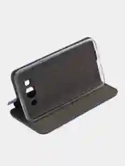 Синий чехол-книжка для Samsung Galaxy J 7 (2016), Samsung J7 (2016), Самсунг J 7 экокожа