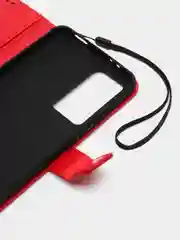 Красный чехол-книжка с магнитной застежкой для Xiaomi 12T Pro (Сяоми 12Т Про)