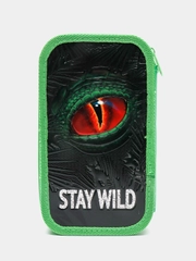 Пенал Юнландия, 2 отделения, ламинированный картон, конгрев, 19х11 см, Stay wild, 270889