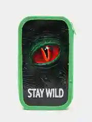 Пенал Юнландия, 2 отделения, ламинированный картон, конгрев, 19х11 см, Stay wild, 270889