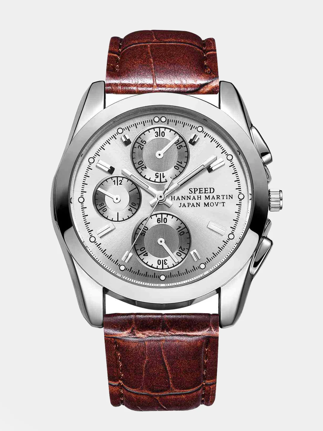 Коричневый мужские наручные часы Hannah Martin HM6301, в подарочной упаковке