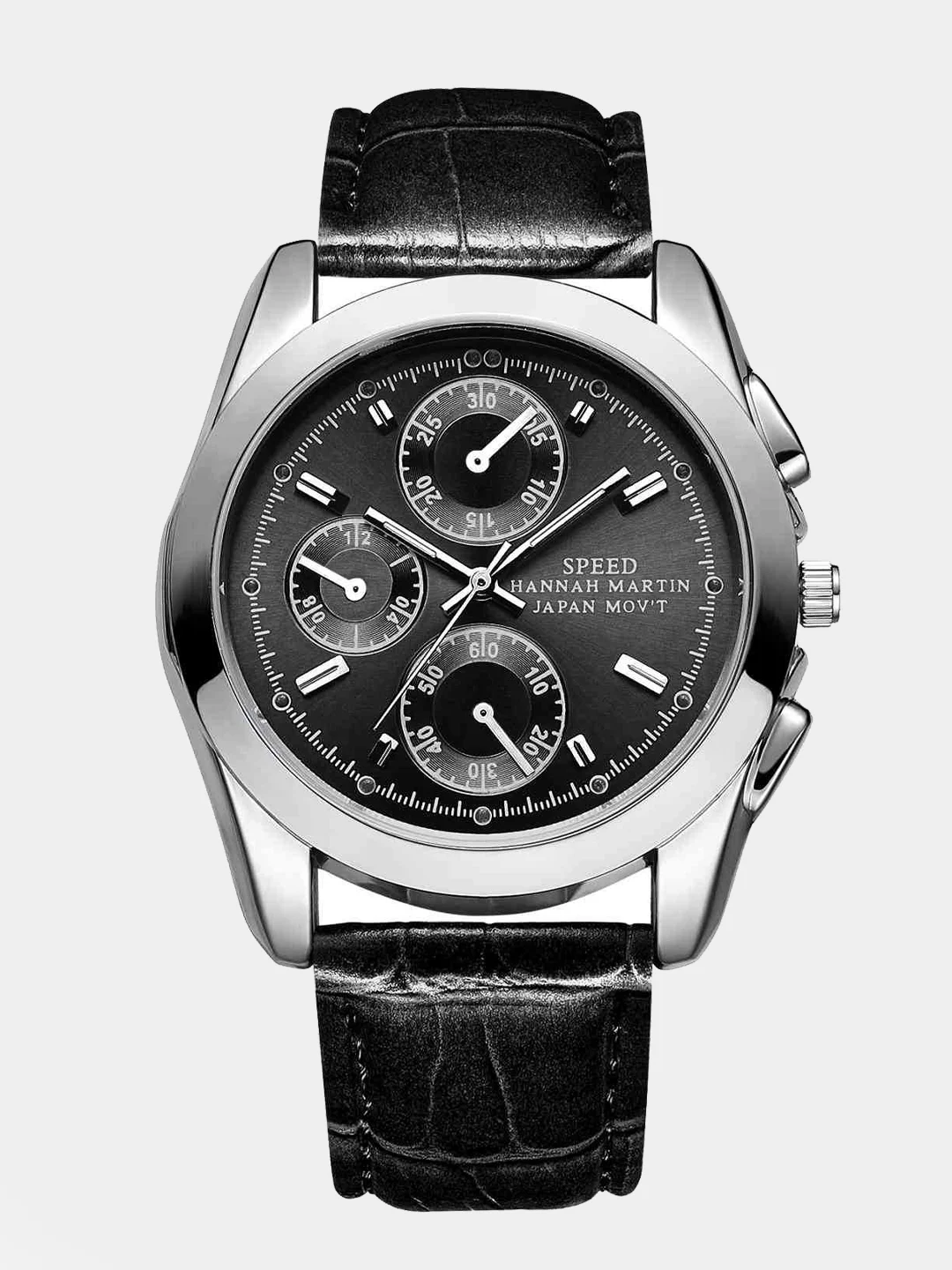 Черный мужские наручные часы Hannah Martin HM6301, в подарочной упаковке