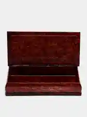 Желтый шкатулка жостовская роспись, 9 x 18 см