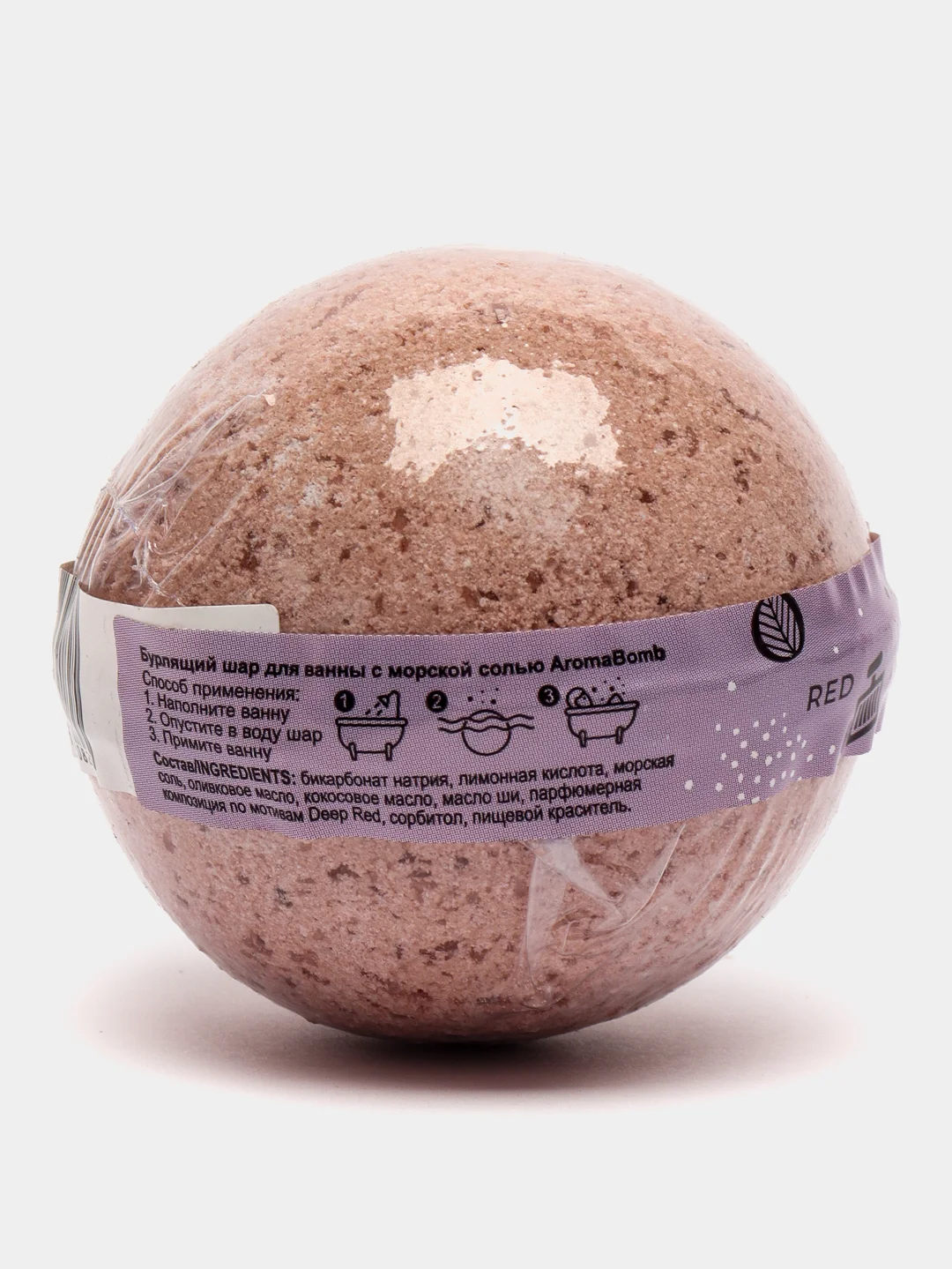 Пастельно-коралловый бомбочка для ванн Aroma Soap Bomb, 16 видов, 130 г, бурлящий шар