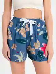 Синий шорты женские домашние, пижамные, вискоза, 10 расцветок