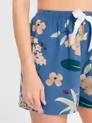 Синий шорты женские домашние, пижамные, вискоза, 10 расцветок