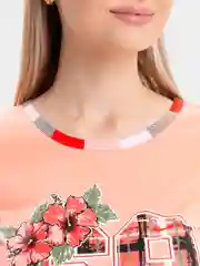 Коралловый комплект домашний, женский