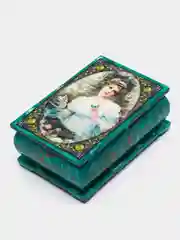 Зелёный хаки шкатулка для хранения ювелирных украшений